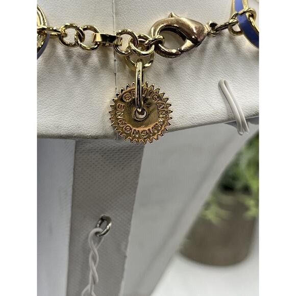 MIGNONNE GAVIGAN Lilac Enamel Gold Plated NEALE Chain Link Necklace - Picture 6 of 8